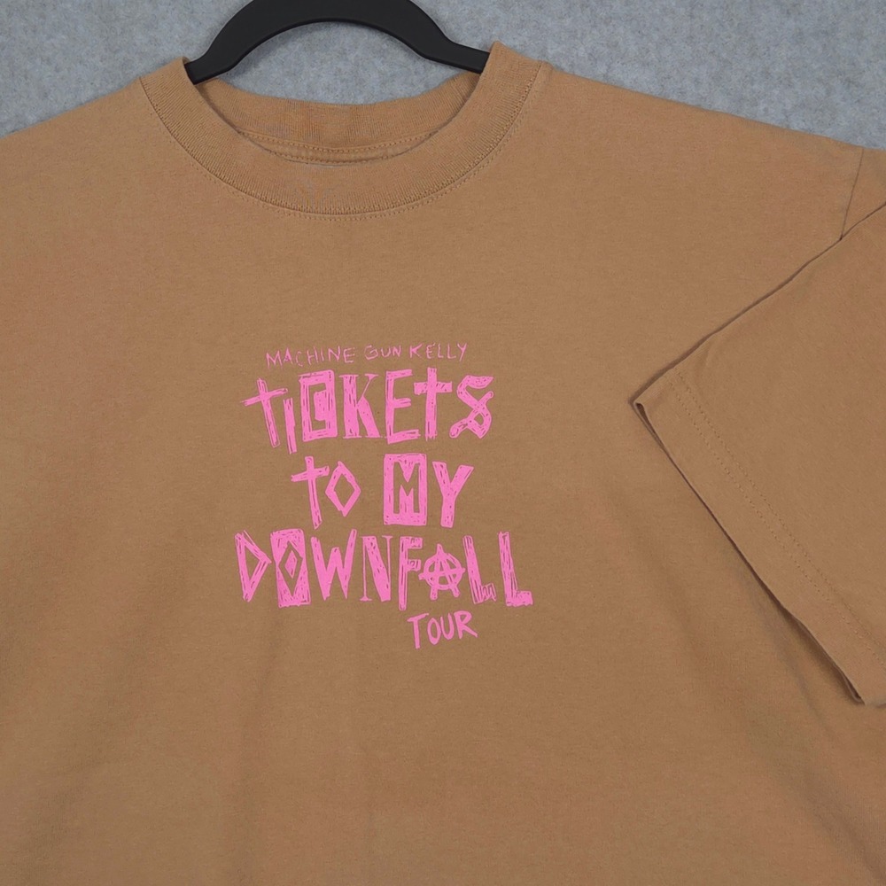 MGK Adult Large Tickets to My Downfall Tour T-Shirt Shaka Wear Machine Gun Kelly
